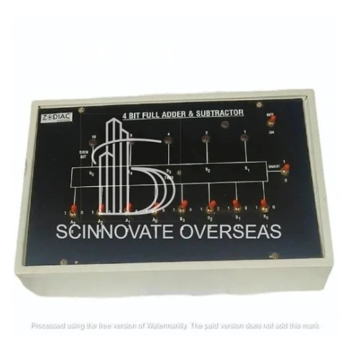 Scinnovate 4 Bit Full Adder Subtractor Electronic Lab Trainer, For Laboratory